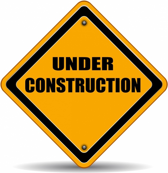 585x600 Under Construction Sign Free Vector In Adobe Illustrator