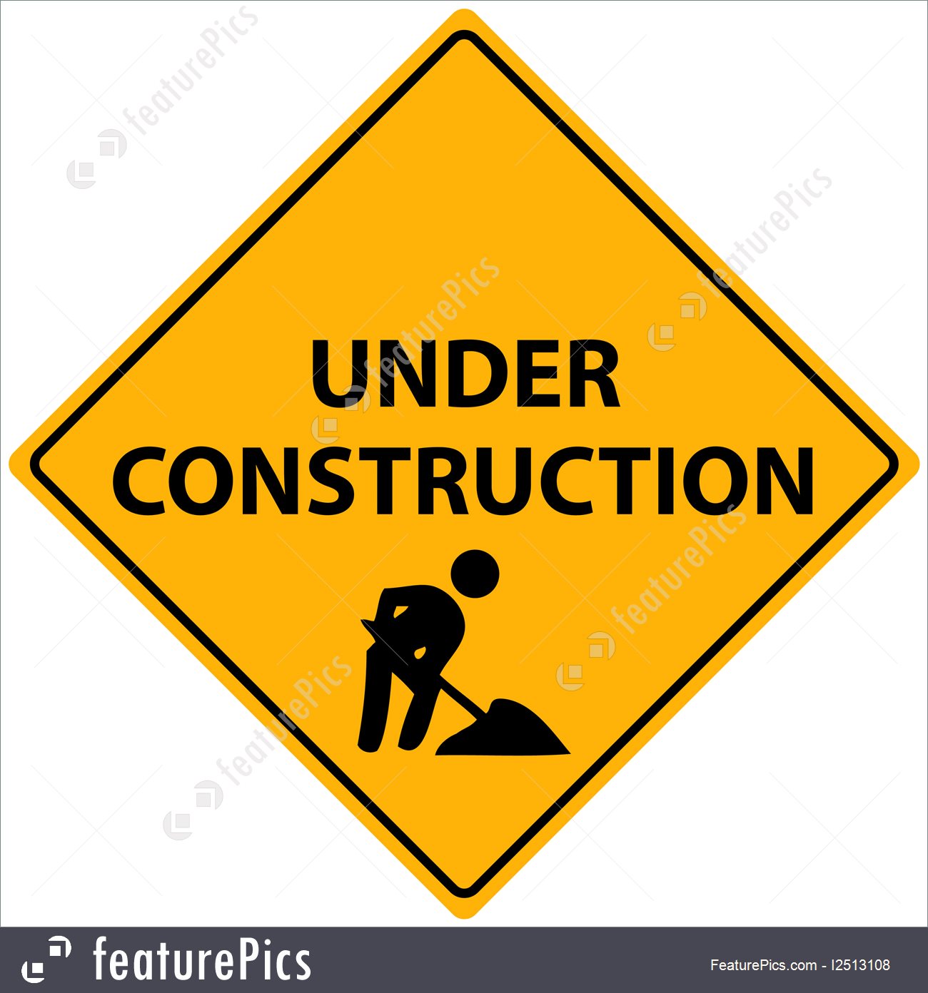 1300x1392 Under Construction Vector