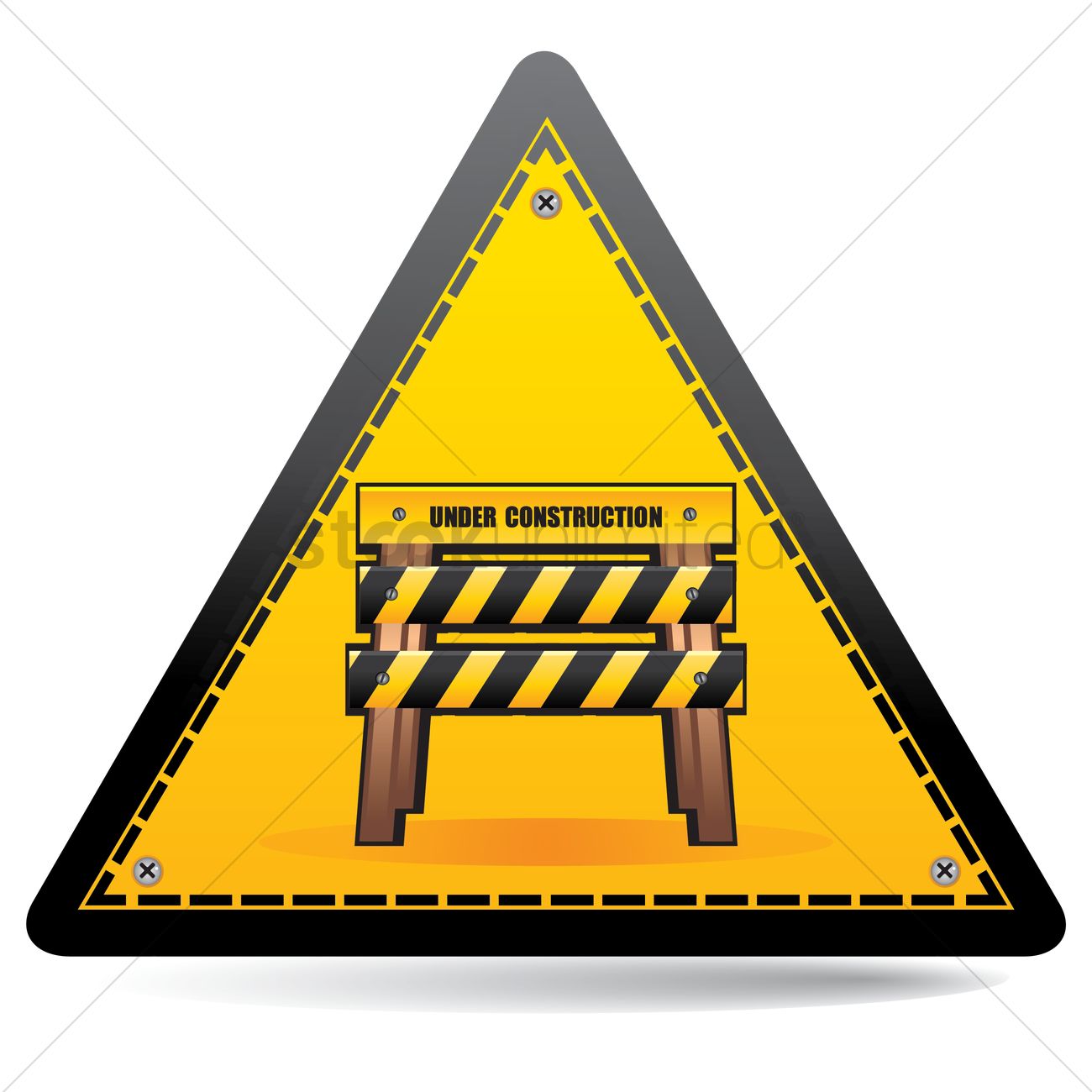1300x1300 Under Construction Vector Image