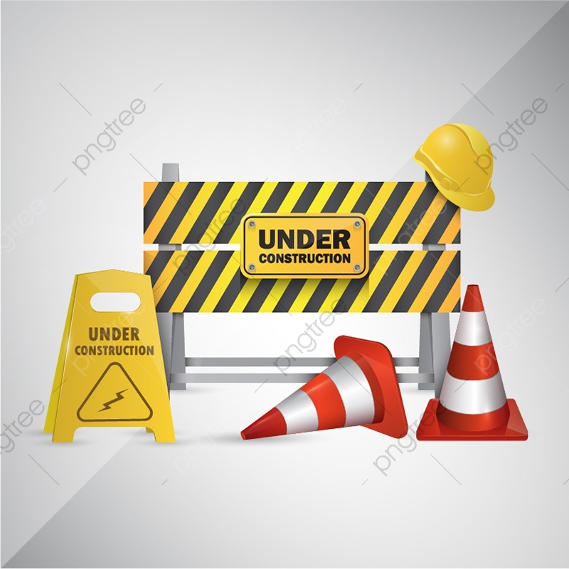 800x800 Vector Illustration Background Of Website Under Construction