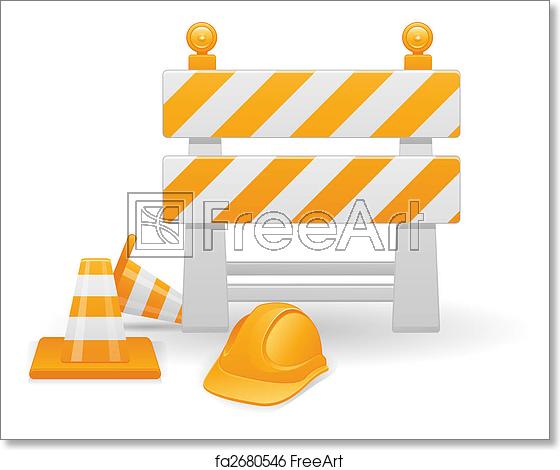 560x470 Free Art Print Of Under Construction Vector Image Under
