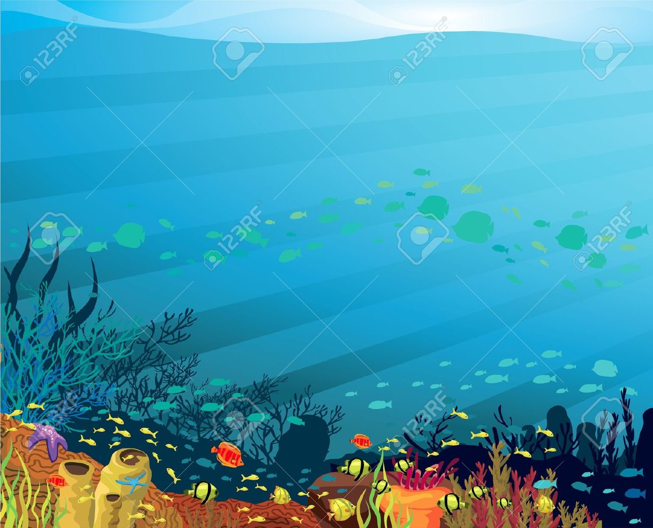 1300x1050 Sea Background Clipart