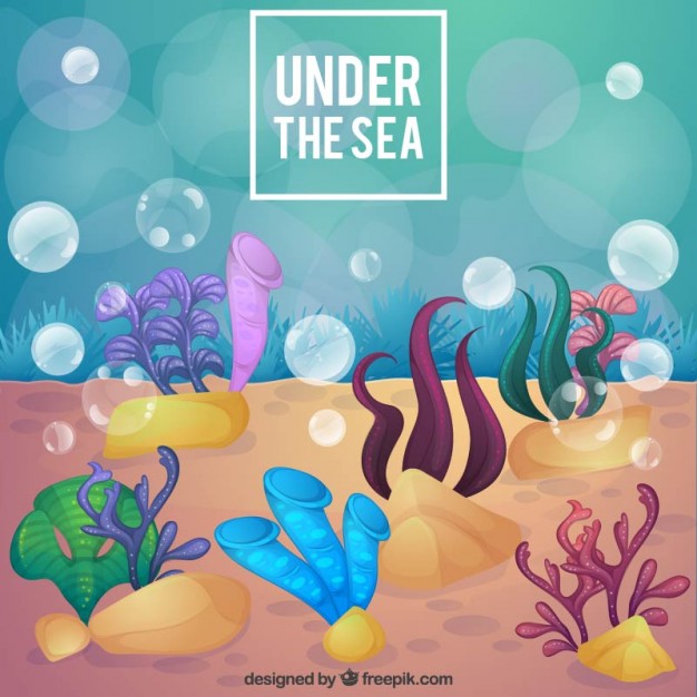 626x626 Under The Sea Background Vector Free Download