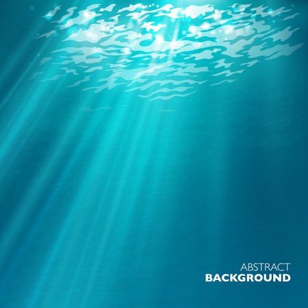450x450 Vector Under Water Background Design Template Blue Deep Sea