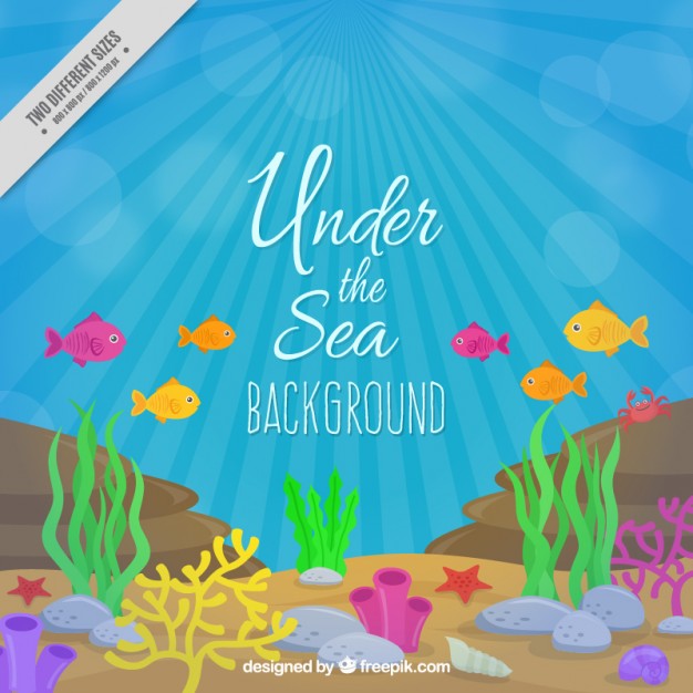 Under The Sea Background Vector at Vectorified.com | Collection of ...