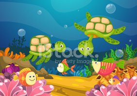 282x199 Marine Life Under The Sea Vector Stock Vectors