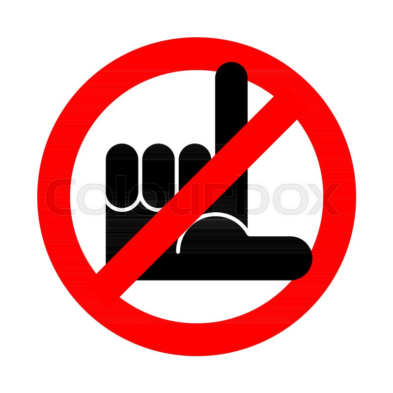 800x800 Stop Loser Underdog Is Prohibited Stock Vector Colourbox