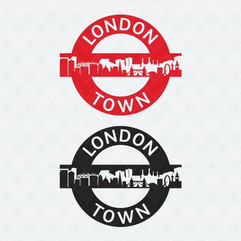 794x794 London Tube Underground Skyline Cutout Vector Cricut Etsy