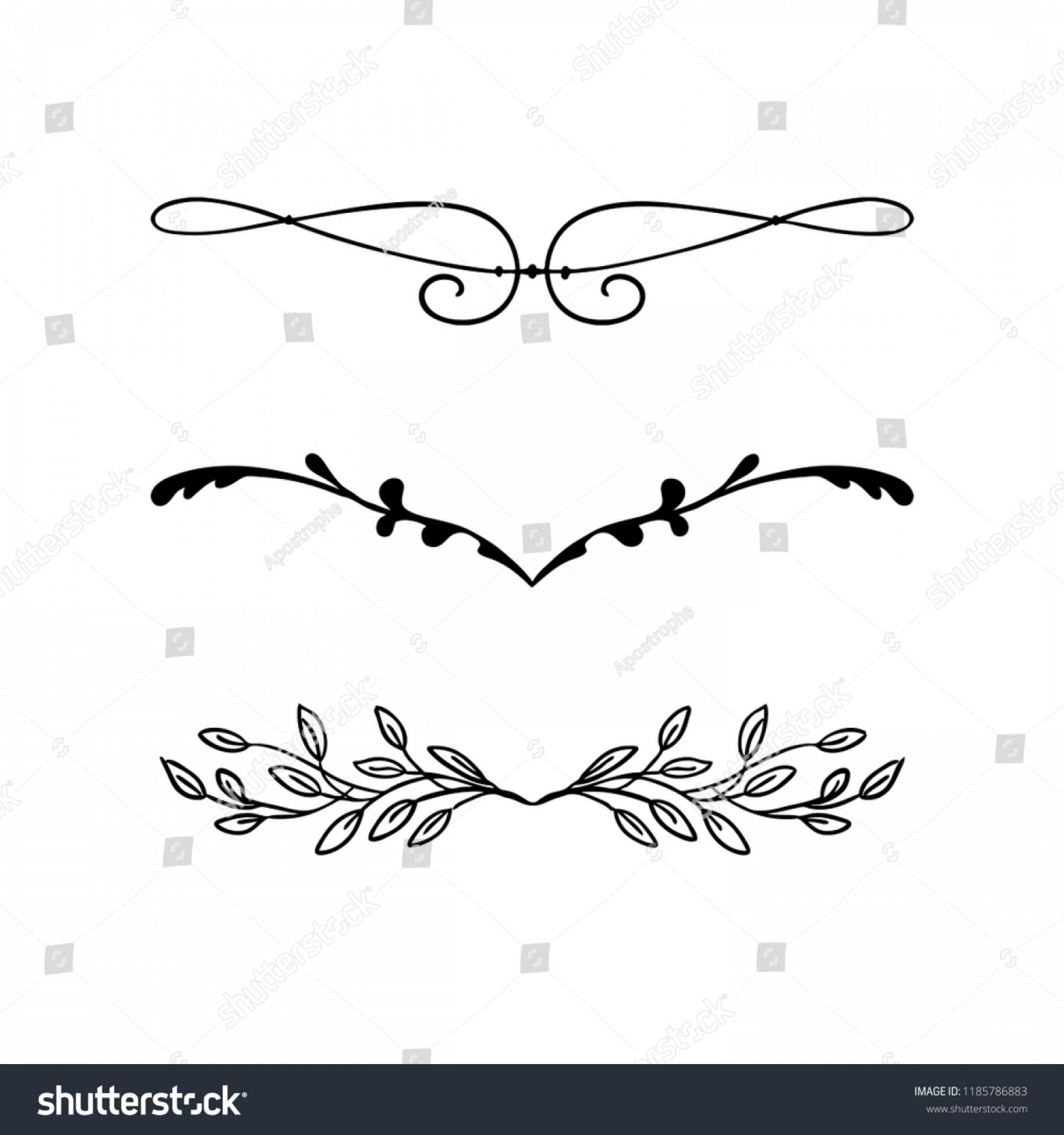 Underline Flourish Vector at Vectorified.com | Collection of Underline ...