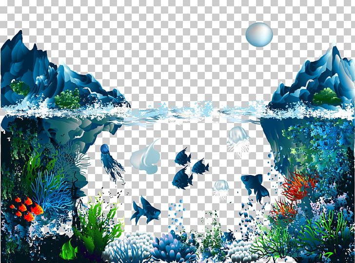 Underwater Illustration Png, Clipart, Background Vector, Blue 728x541 Underwater Illustration Png, Clipart, Background Vector, Blue