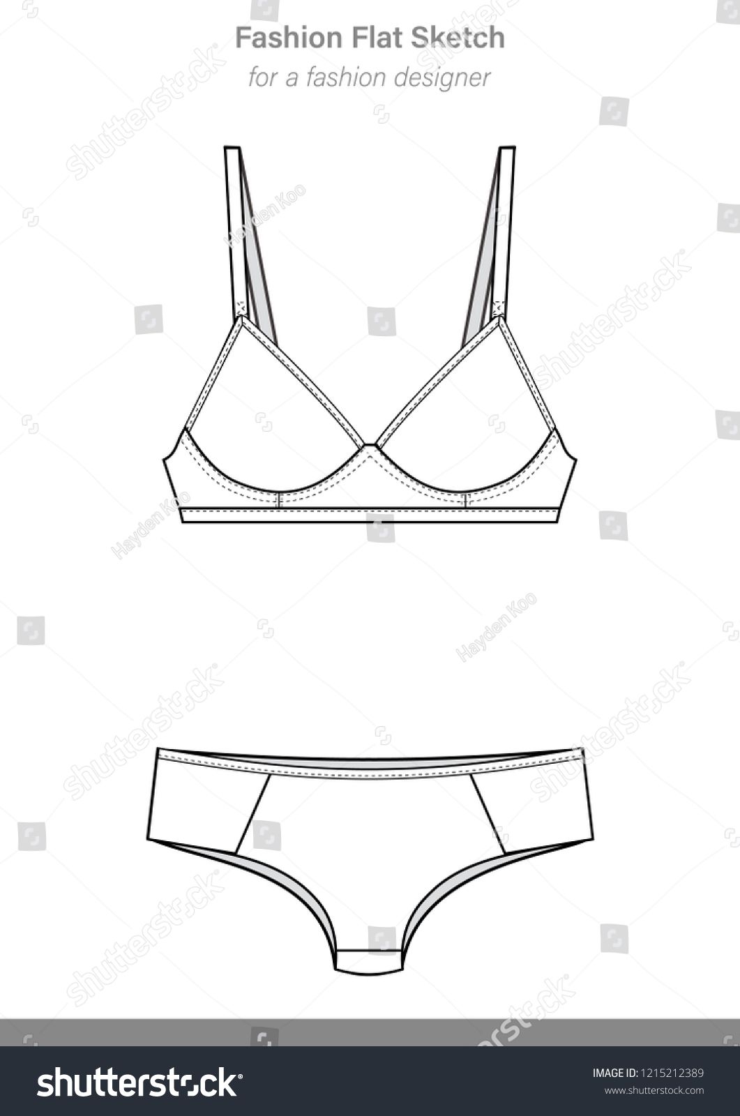 1061x1600 Underwear Vector Images Illustrator Template Ic Giyim