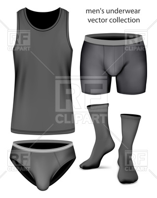 318x400 Underwear Collection For Men Vector Image Of Objects Ivelly