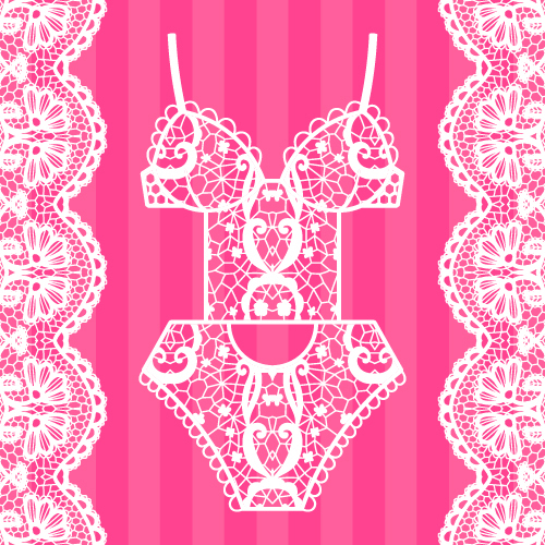 500x500 Lace With Underwear Vector Design Free Download