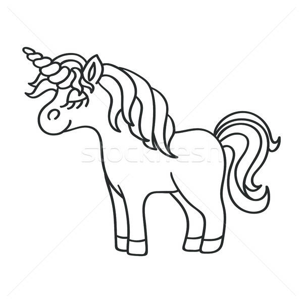 Unicorn Black Sketch Icon On The White Background Vector 600x600 Unicorn Black Sketch Icon On The White Background Vector