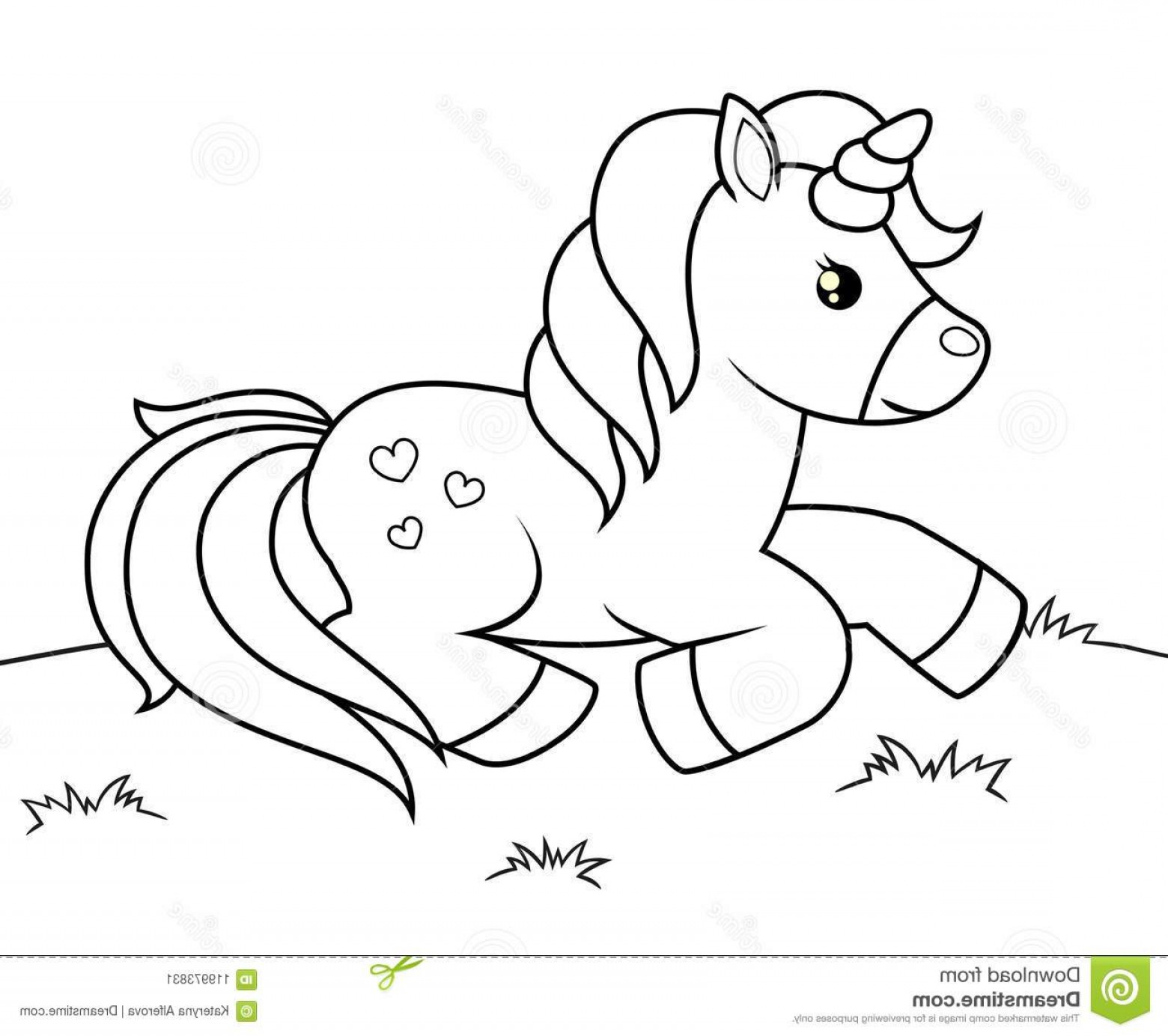 Download Unicorn Black And White Vector at Vectorified.com ...