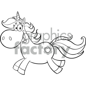 Clipart Illustration Black And White Magic Unicorn Head Classic 300x300 Clipart Illustration Black And White Magic Unicorn Head Classic