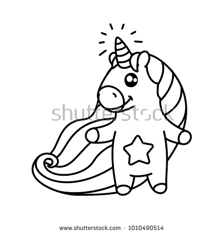 Cute Unicorn Clipart Black And White 450x470 Cute Unicorn Clipart Black And White