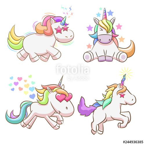 500x500 Baby Unicorn Clipart Stock Image And Royalty Free Vector