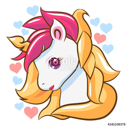 500x500 Baby Unicorn Clipart Vector Stock Image And Royalty Free Vector