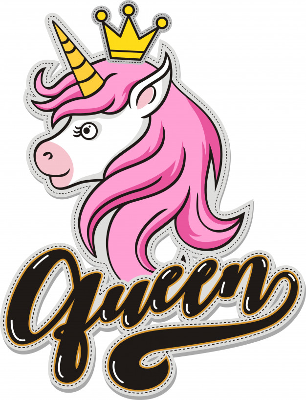 Queen, Cute Unicorn With Crown Vector Premium Download 626x817 Queen, Cute Unicorn With Crown Vector Premium Download