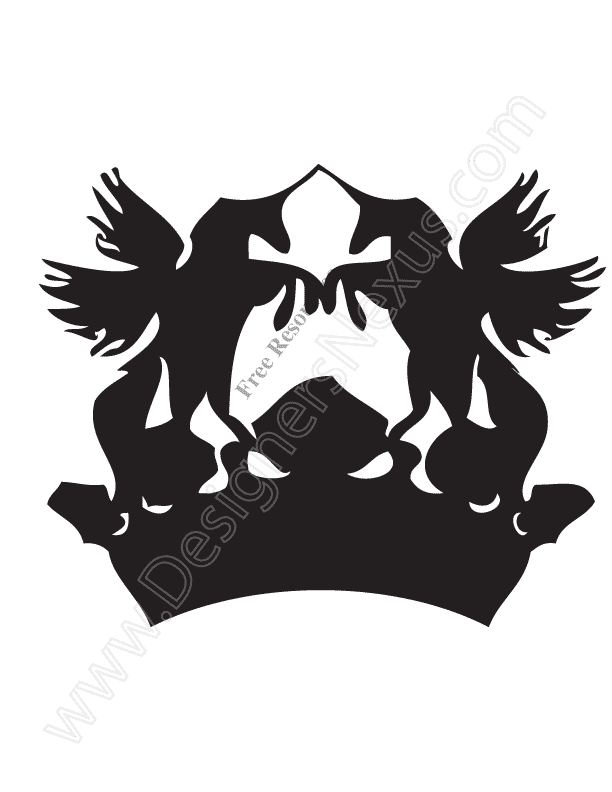 Free Vector Heraldry Symbol Unicorn Crown Clip Art 612x792 Free Vector Heraldry Symbol Unicorn Crown Clip Art