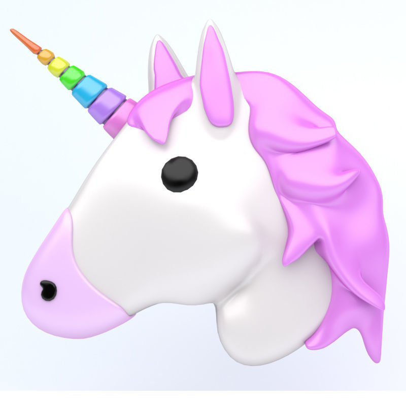 Unicorn Emoji Icon Asset Cgtrader 800x800 Unicorn Emoji Icon Asset Cgtrader