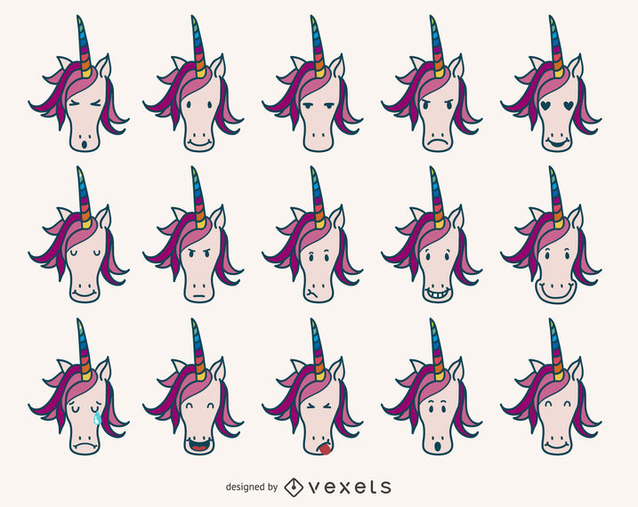 Unicorn Emoji Collection 717x570 Unicorn Emoji Collection