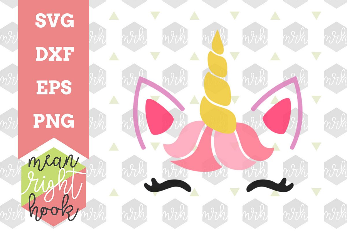 1200x800 Pink Unicorn Face Design