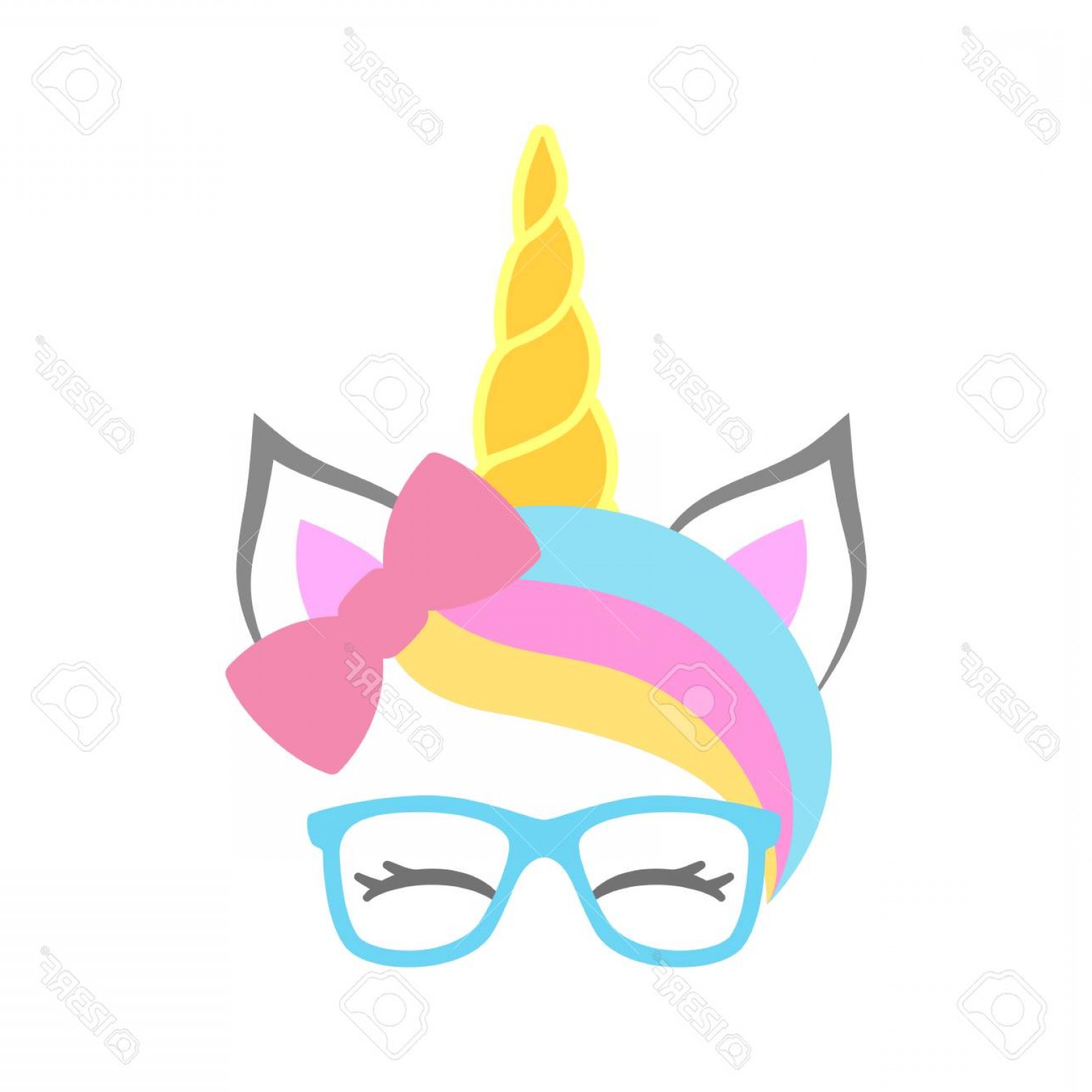 1560x1560 Unicorn Face Silhouette Vector Soidergi