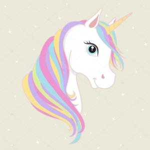 300x300 Cute Unicorn Vector With Cupcake Catchsplace
