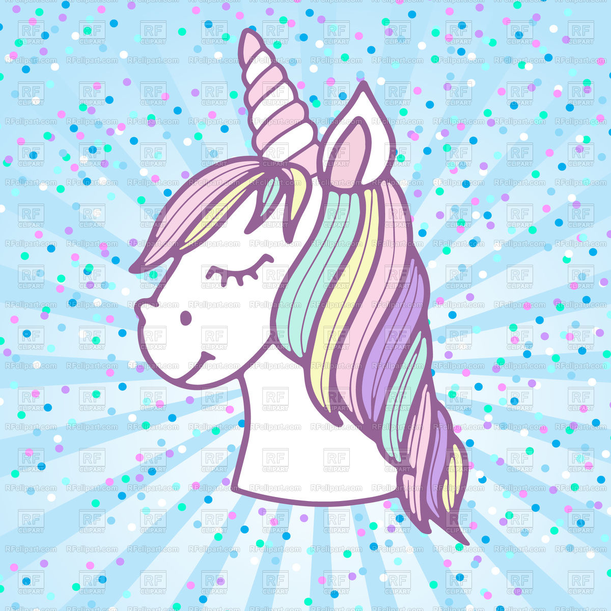 1200x1200 Cute Unicorn Head Vector Image Of Plants And Animals Mcherevan