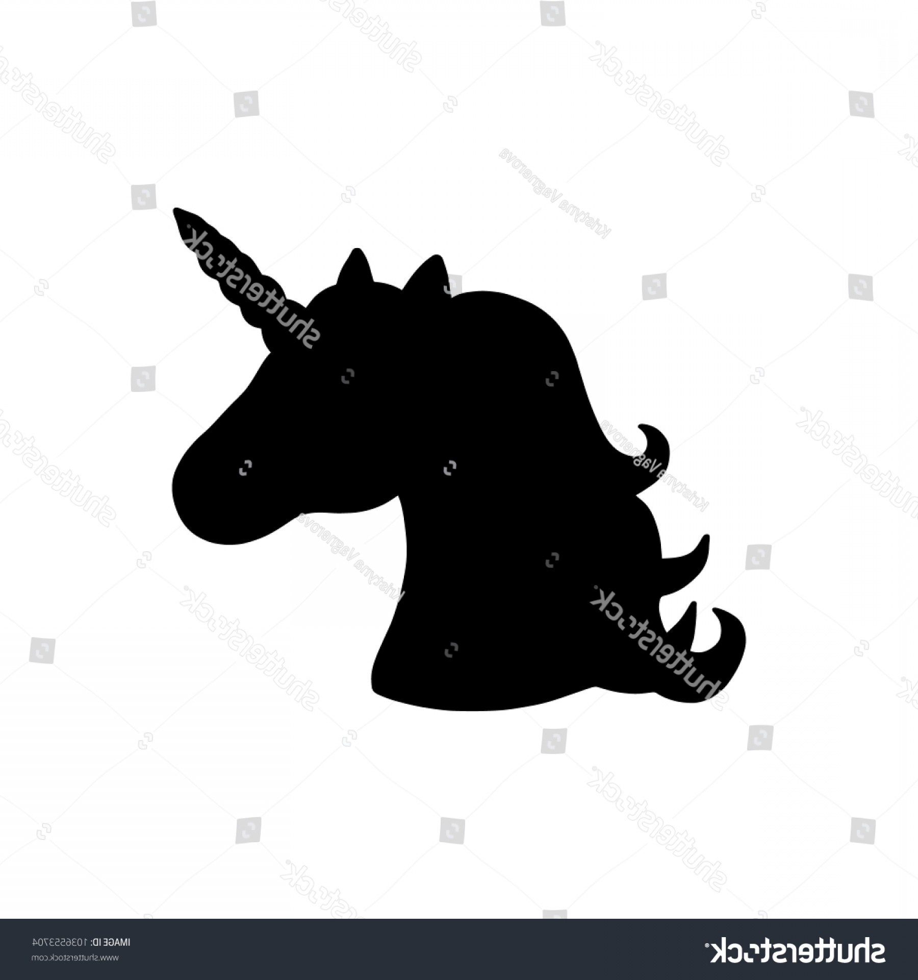 1800x1920 Unicorn Silhouette Head Vector Hoodamathrun