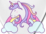 190x140 Unicorn Head Fairy Tale Kids Picture Vector Image Bandana
