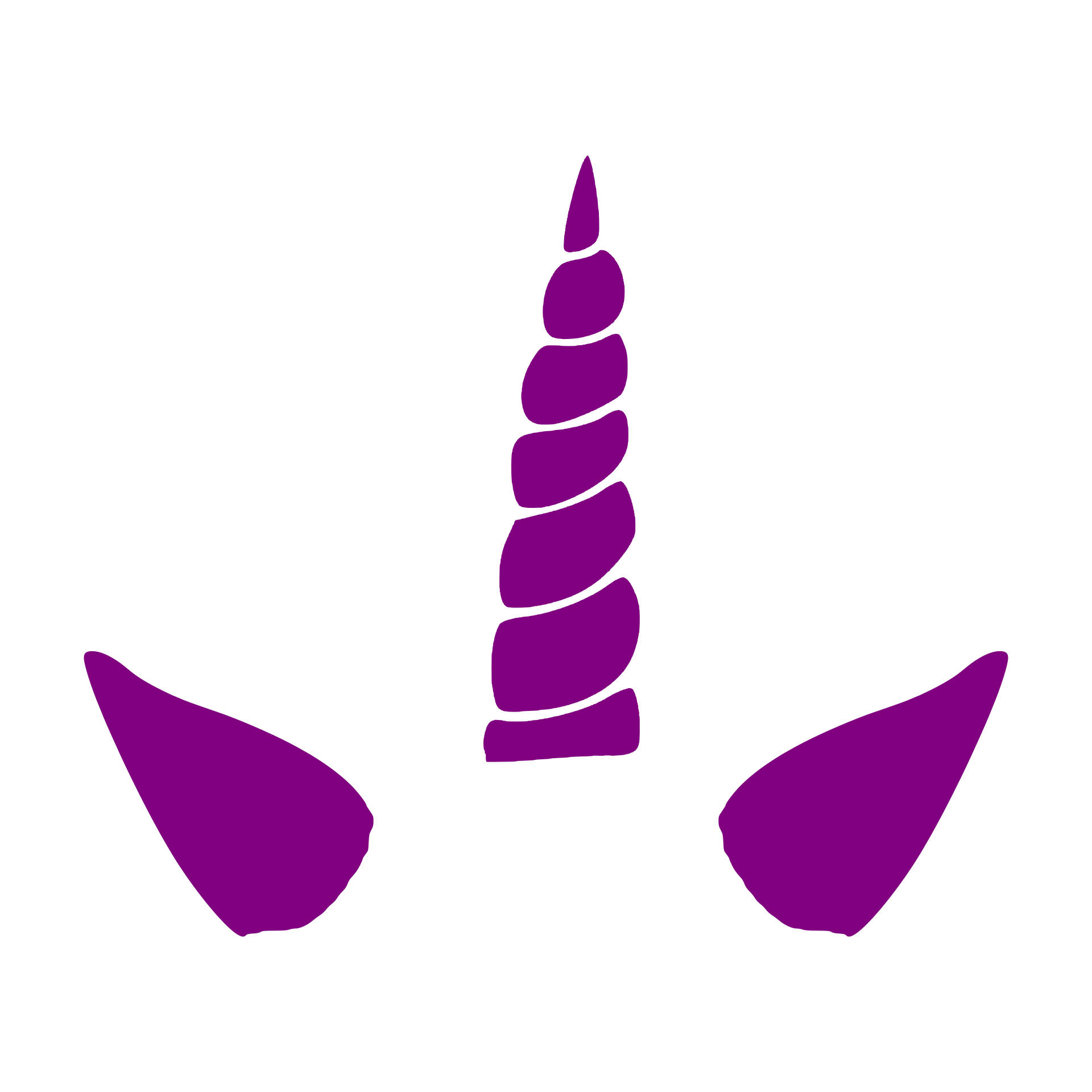 1920x1920 Unicorn Horn Clipart