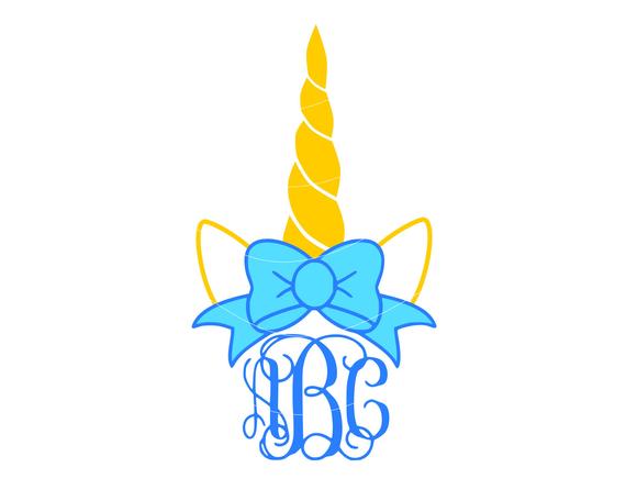 570x456 Unicorn Mnogram Unicorn Horn Unicorn Vector Cut Etsy