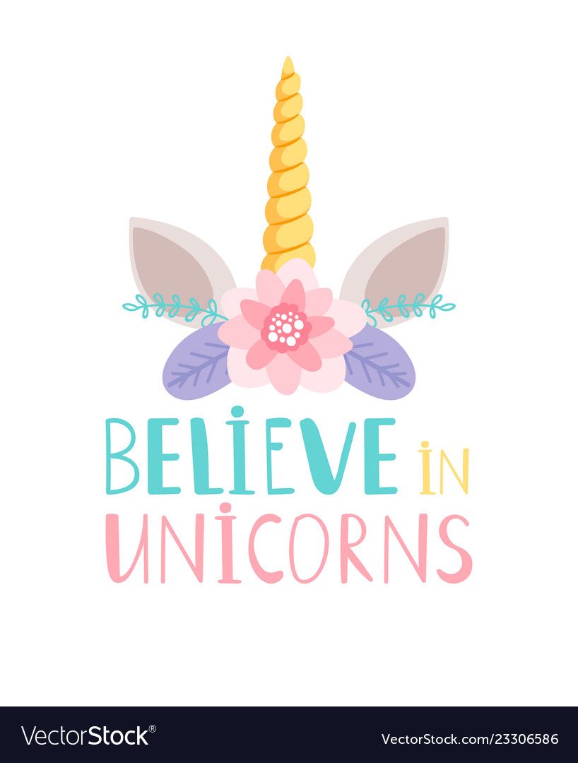 818x1080 Unicorn Horn And Flowers Poster Royalty Free Vector Image Wall