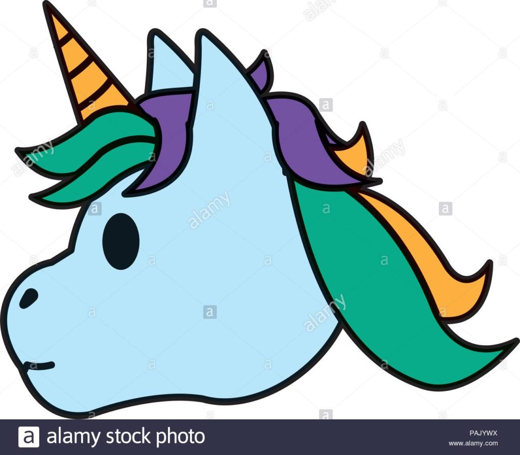 1024x895 Coloring Color Cute Unicorn Head With Horn And Hairstyle Pajywx