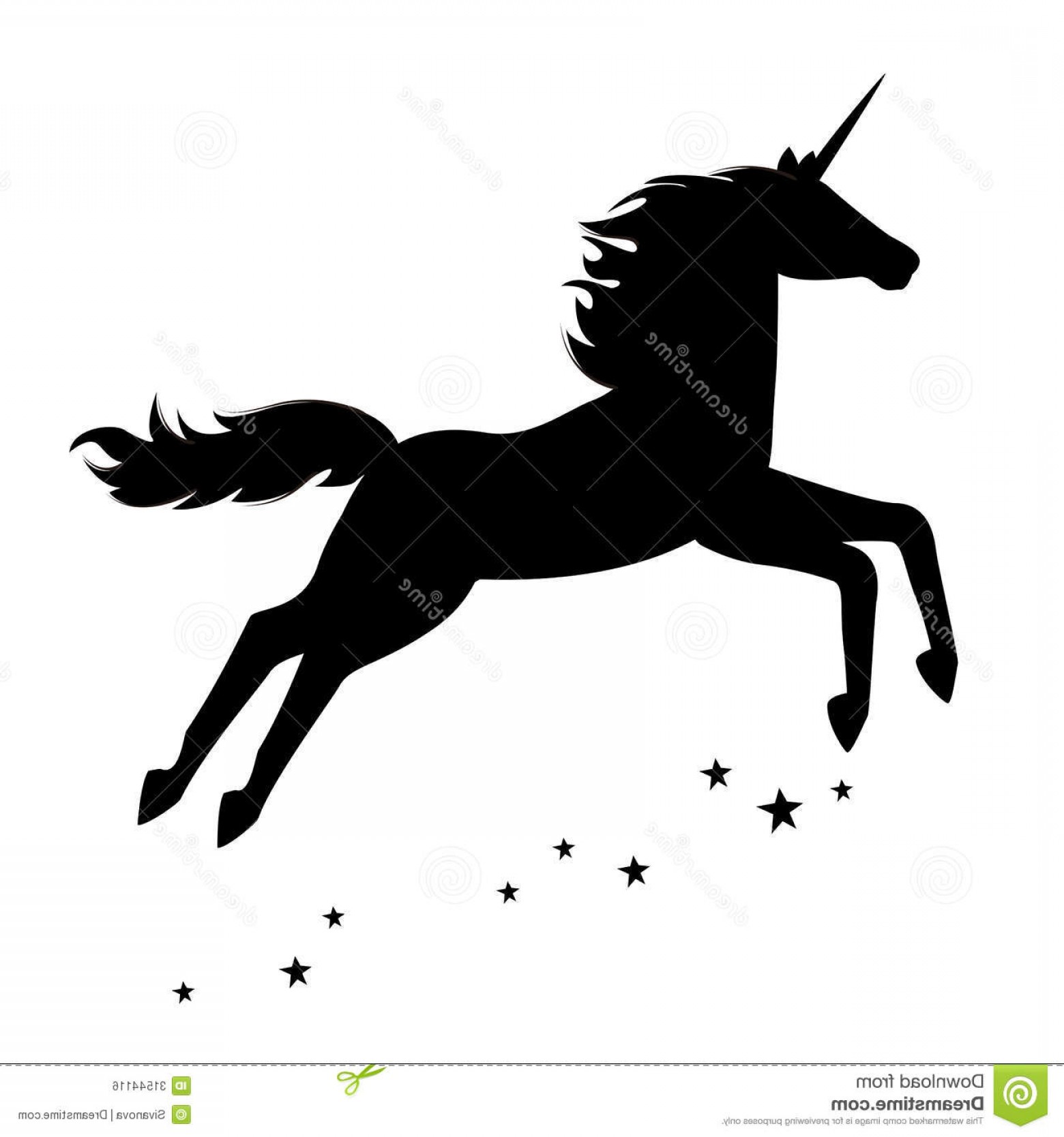 Royalty Free Stock Image Beautiful Magical Unicorn Silhouette 1560x1668 Royalty Free Stock Image Beautiful Magical Unicorn Silhouette