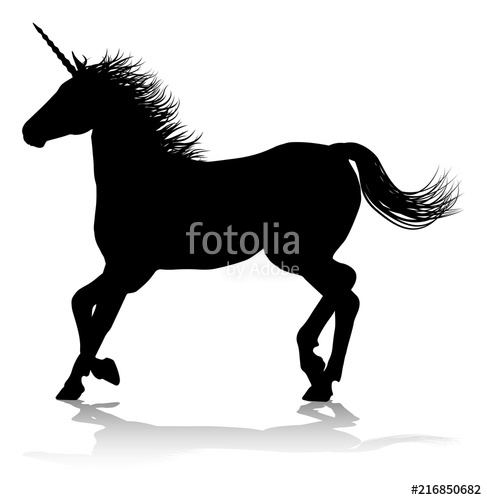 Unicorn Silhouette Horned Horse Stock Image And Royalty Free 487x500 Unicorn Silhouette Horned Horse Stock Image And Royalty Free