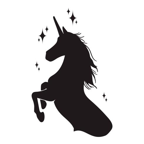 Unicorn Silhouette Vector at Vectorified.com | Collection ...