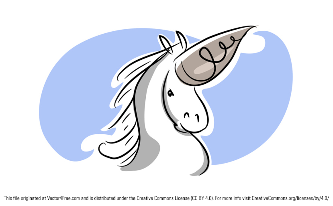 1136x704 Free Unicorn Vector