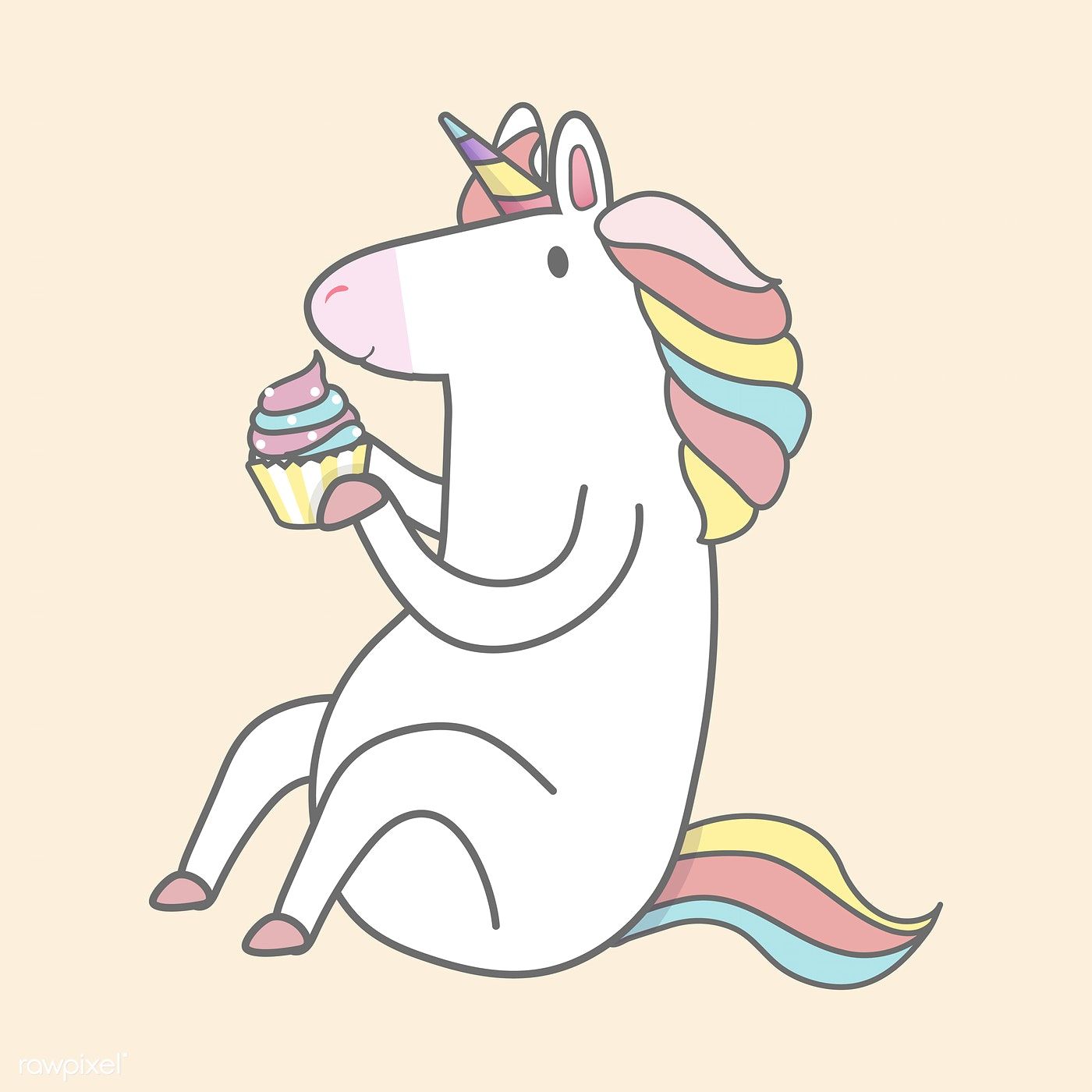 Magical Rainbow Unicorn Illustration Vector Free Image 1400x1400 Magical Rainbow Unicorn Illustration Vector Free Image