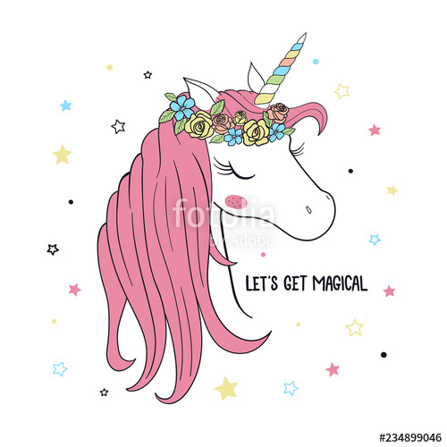 Unicorn Vector Illustration For Kids Stock Image And Royalty 500x500 Unicorn Vector Illustration For Kids Stock Image And Royalty