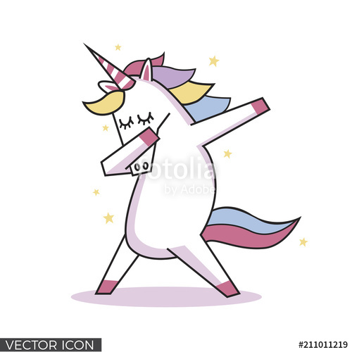 Dabbing Unicorn Vector Stock Image And Royalty Free Vector 500x500 Dabbing Unicorn Vector Stock Image And Royalty Free Vector