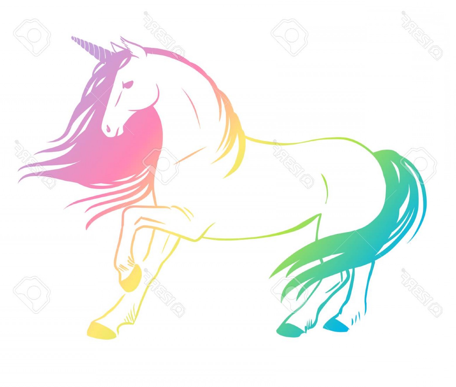 Photostock Vector Rainbow Unicorn Vector Illustration Catchsplace 1560x1324 Photostock Vector Rainbow Unicorn Vector Illustration Catchsplace