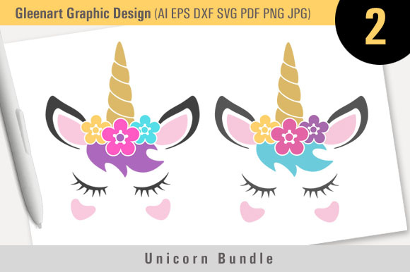 Unicorn Vector Design Graphic 580x386 Unicorn Vector Design Graphic