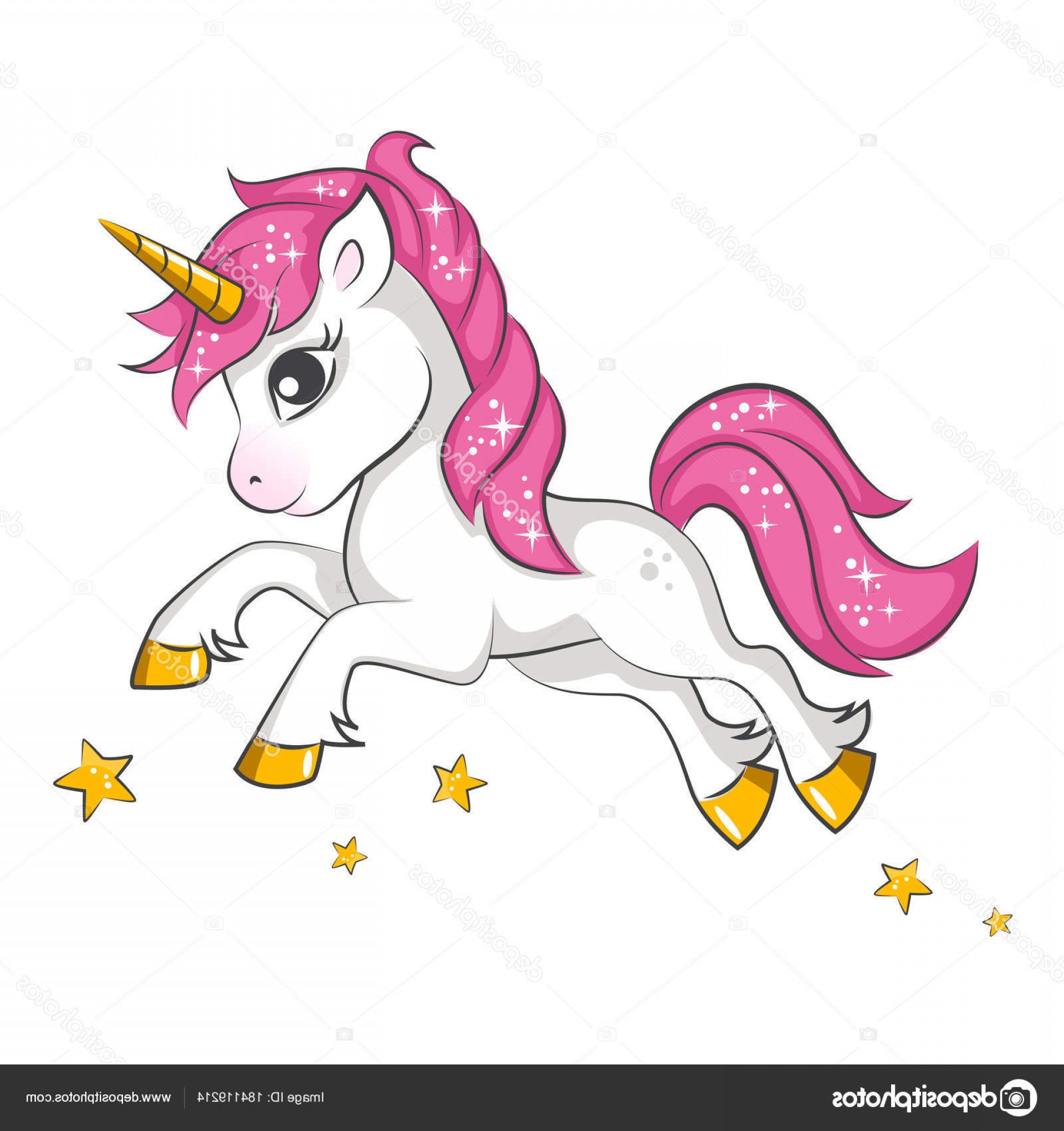 Stock Illustration Cute Little Pink Magical Unicorn Geekchicpro 1920x2040 Stock Illustration Cute Little Pink Magical Unicorn Geekchicpro