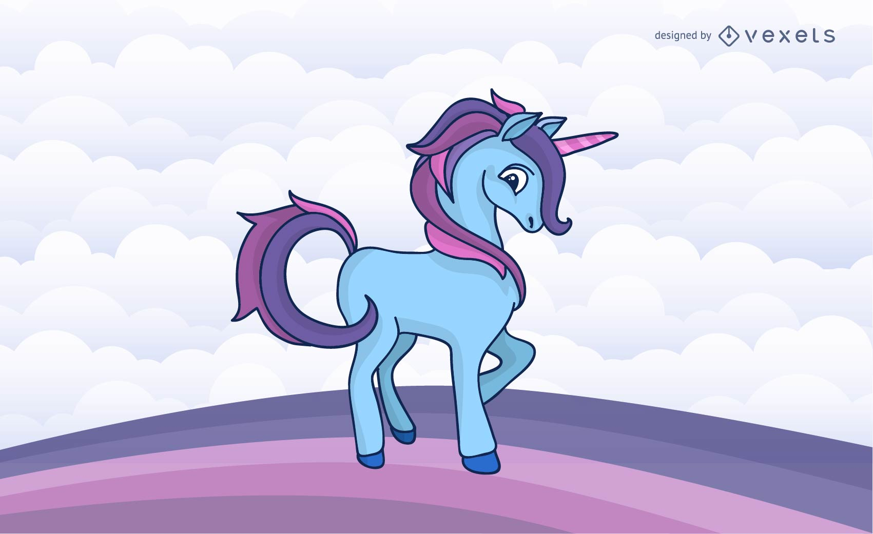 Cartoon Unicorn Vector Graphics 1701x1041 Cartoon Unicorn Vector Graphics