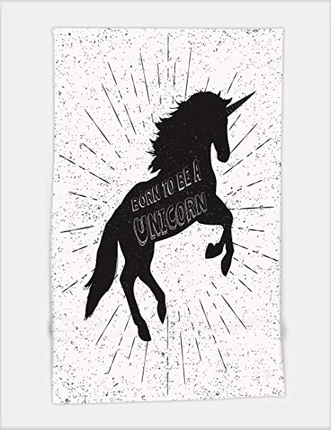 Minicoso Bath Towel Born To Be A Unicorn Vector Illustration 466x605 Minicoso Bath Towel Born To Be A Unicorn Vector Illustration