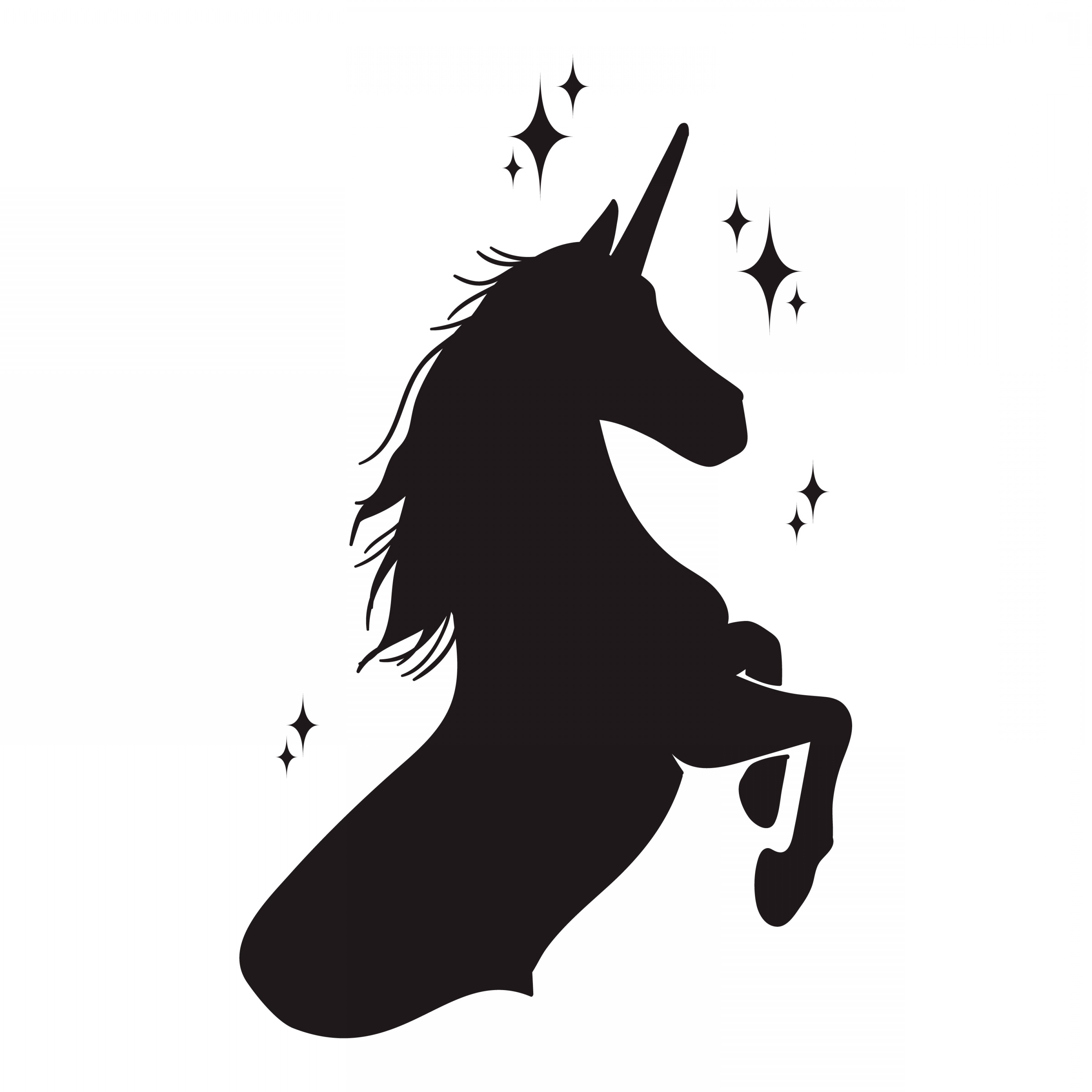 Unicorn Vector Silhouette At Collection Of Unicorn